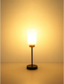 Globo 15977T - Lampă de masă ROWENA 1xE27/60W/230V negru/alb