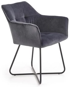 Scaun K377 velvet gri