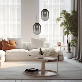 Lustră pe cablu ALIAS 1xG9/8W/230V d. 12 cm negru/gri