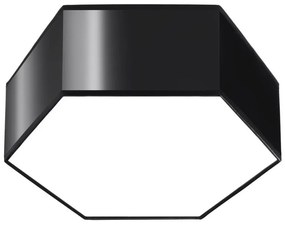 Plafonieră SUNDE 2xE27/60W/230V 11,5 cm neagră Sollux SL.1059
