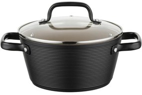 Florina Oală din aluminiu Carina Black 2,2 l, 20 cm, diam. 20 cm