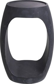 Masuta laterala design LUX Clipper high, negru 115369 HZ