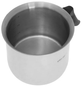 Oala pentru lapte Kinghoff KH 3109, Avertizare sonora, 1,5 L, 15 cm, Inox