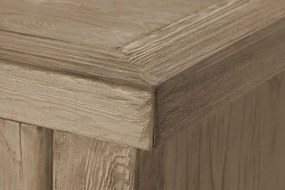Bufet din lemn masiv reciclat, sculptat manual, Ervino