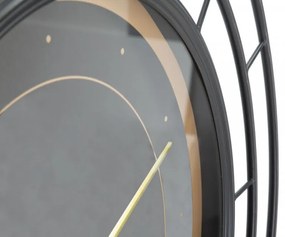 Ceas decorativ negru din MDF si metal, ∅ 70 cm, Fashion Dark Mauro Ferretti