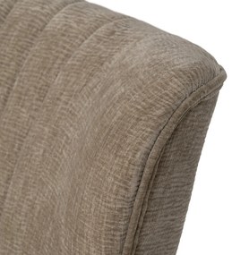 Canapea bej cu tapițerie din chenille 134 cm Glam – Ixia