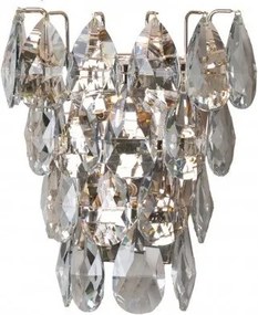 Aplica de perete metal auriu si cristale sticla BARLETTA