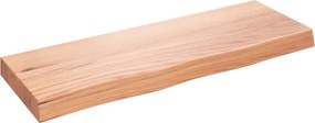 vidaXL Raft de perete maro deschis 80x30x(2-6) cm lemn stejar tratat