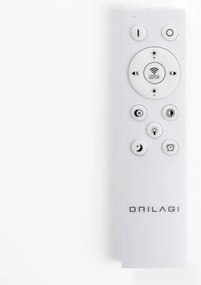 Brilagi - FALCON SLIM Lustră suspendată LED dimabilă pe cablu, 50 W, 230 V, 50 x 50 cm, negru + telecomandă