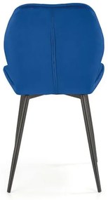 Scaun K453 velvet bleumarin