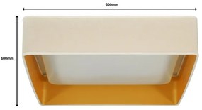 Brilagi-LED Corp de iluminat reglabil VELVET SQUARE LED/36W/230V Wi-Fi Tuya + telecomandă crem