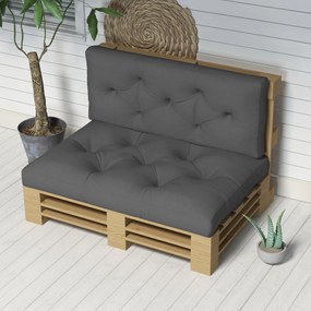 Outsunny Set de 2 Perne pentru Sezut si Spatar pentru Exterior
