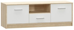 Măsuță TV TEYO 2D1S, albă
