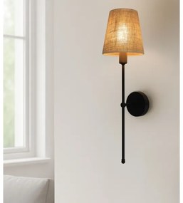 Lampă de perete MADELA 1xE14/40W/230V iută/neagră