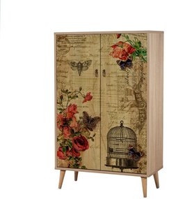 Dulap Mega Sonoma Oak Roses