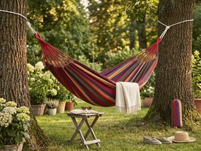 Hamac ZENVIO 200x100 cm, rosu + geanta gratuita