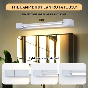 Brilagi-LED Oglindă iluminată pentru baie AQUA LINE LED/12W/230V, 45 cm, IP44, crom mat