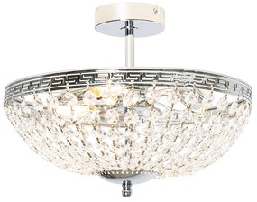 Plafonieră clasică din oțel cu cristal cu 3 lumini - Mondrian