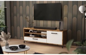 Dulap TV Cascade  (stejar lancaster + alb). 1098745