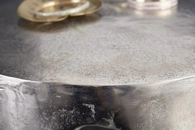 Masuta deosebita design picatura Liquid Line 51cm, argintiu