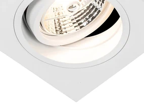 Set 6 becuri Spot modern încastrat alb reglabil - Chuck 70