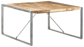 vidaXL Masă de bucătărie, 140x140x75 cm, lemn de mango nefinisat