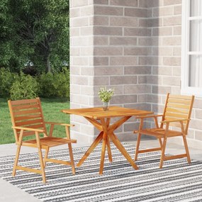 3087135 vidaXL Set mobilier grădină, 3 piese, lemn masiv de acacia