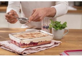 Caserolă Tefal 3 l MSEAL GLASS roșu/sticlă