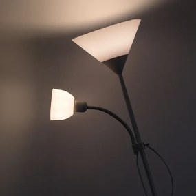 Brilagi - Lampadar ARIANA 1xE27/100W/230V + 1xE14/25W alb