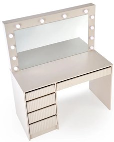Masă de toaletă Hollywood XL II, crem