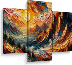 Tablou - Munte acoperit de soare (90x60 cm)