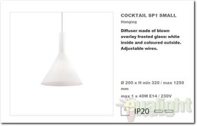 Lustra,Pendul inaltime reglabila, diam. 20cm COCKTAIL SP1 Small 074337