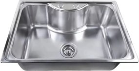 Chiuveta inox Inter Ceramic Alpaca cu o cuva inox 65x45 cm