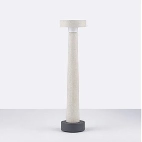 Stalp LED din ciment pentru exterior IP65 Cram White H-50cm