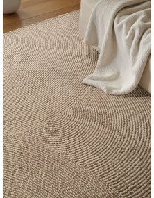 Covor bej țesut manual din lână 120x180 cm Eleni Light Beige – Hanse Home