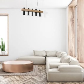 Lustră pe cablu WEST 5xGU10/25W/230V negru