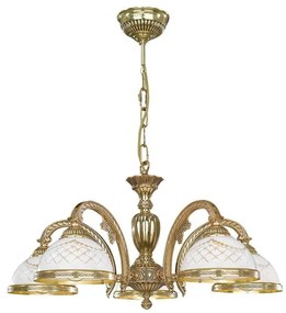 Candelabru din alama cu 5 brate design italian 7102