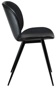 Scaun din piele artificială DAN-FORM Denmark Cloud, negru