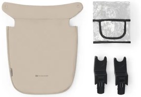 Cărucior de copii combinat 3 în 1 KINDERKRAFT NEWLY Classic beige + scaun auto MINK PRO