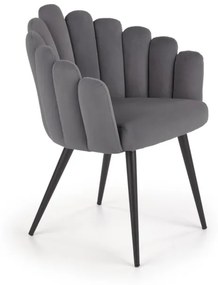 Supermobel Scaun K410, 65x85x62, velvet albastru