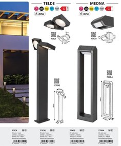 Stalp de exterior, terasa sau gradina IP54 LED Telde H-75cm