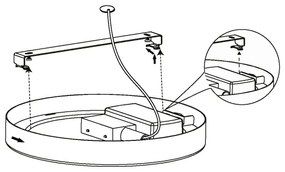 Eglo 99218 - Plafonieră LED FUEVA 5 LED/10,5W/230V