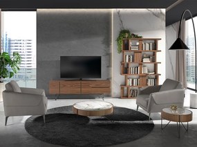 Masuta auxiliara deosebita design LUX Walnut-Marble