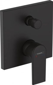 Baterie cada/dus incastrata, Hansgrohe Vernis Shape, negru mat, 71468670
