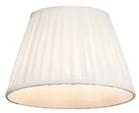 Abajur plisat alb 25/16,5 cm