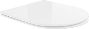 Mexen capac de toaletă cu coborâre lentă, slim, duroplast, alb lucios - 39040100