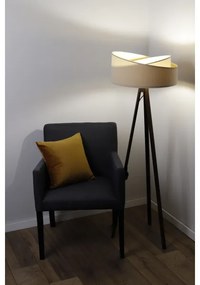 Lampă de podea GALAXY 1xE27/60W/230V bej/ alb/ wenge
