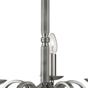 Lustra clasica suspendata design traditional Richmond 5L argintiu 1505-5SS SRT