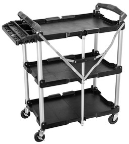 Cărucior pliabil 75 kg cu organizator 84-404