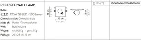 Lampa incastrabila cu „bec” suspendat magic cu efect tridimensional Idea